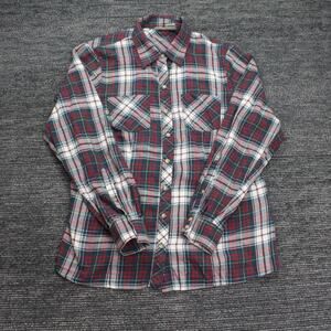 L. L. Bean Small Mens Flannel Red Green Lumberjack Plaid Shirt